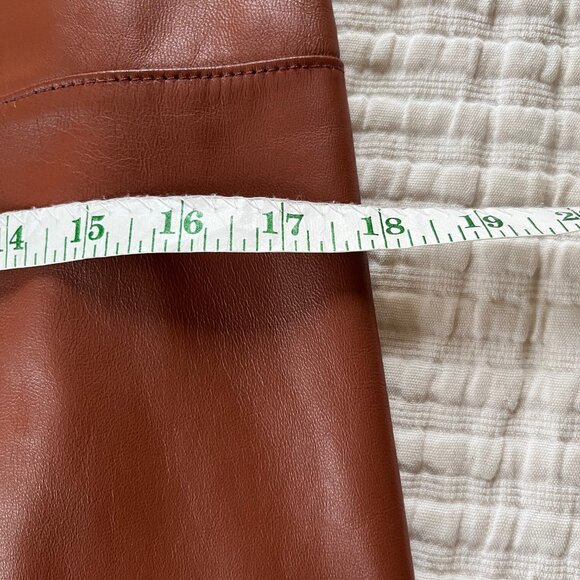 Jason Wu 100% Leather Tie Front Wrap Skirt - 2 - Picture 8 of 13